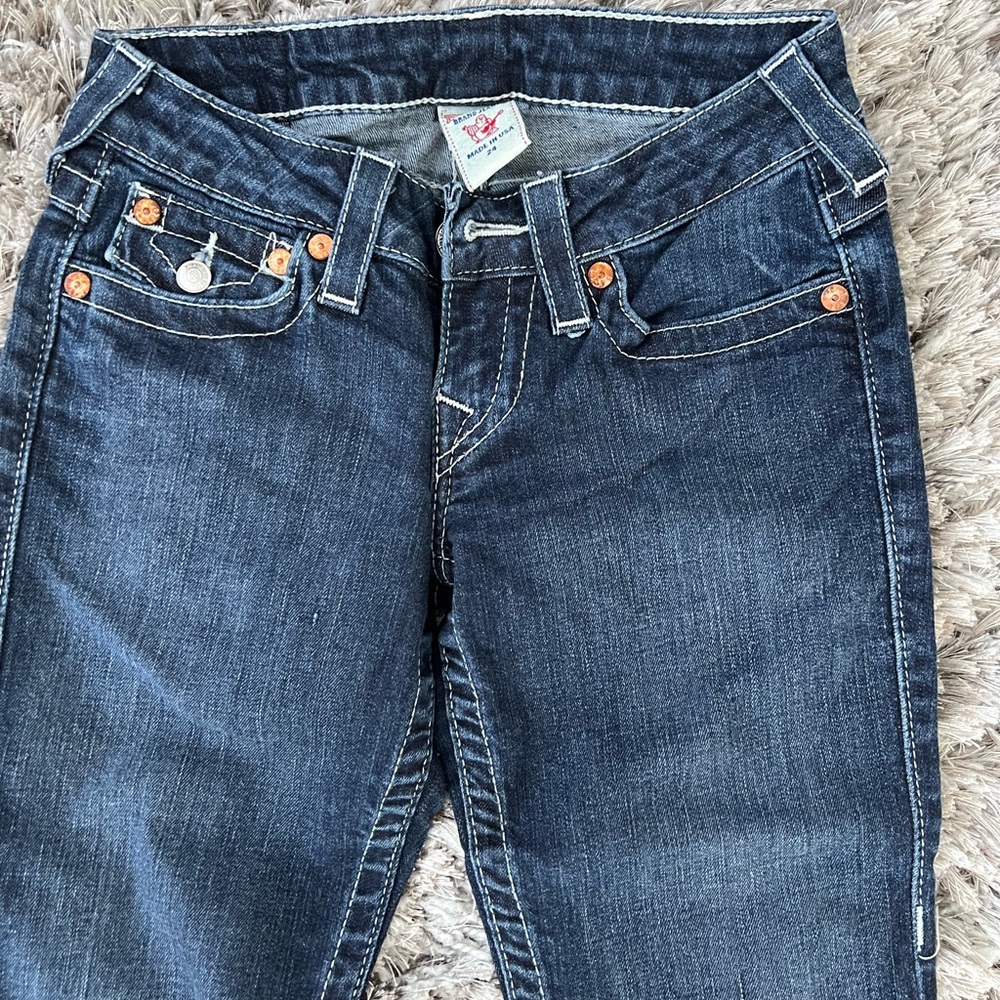 True Religion Low Rise Straight Jeans – Size 24 - Picture 7 of 13